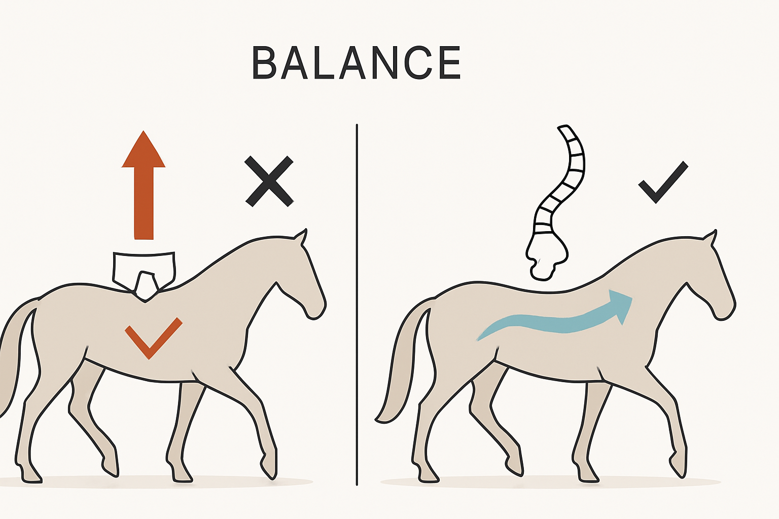 Der korrekte Reitersitz für den Andalusier Biomechanik und Balance